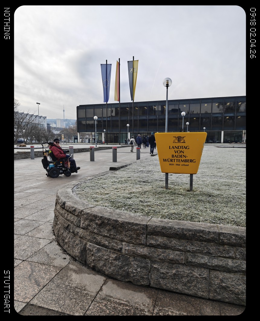 Bernd Kittendorf auf dem Weg in den Landtag Baden-W&uuml;rttemberg, Foto: Claudia Kittendorf-Wolf, 2026