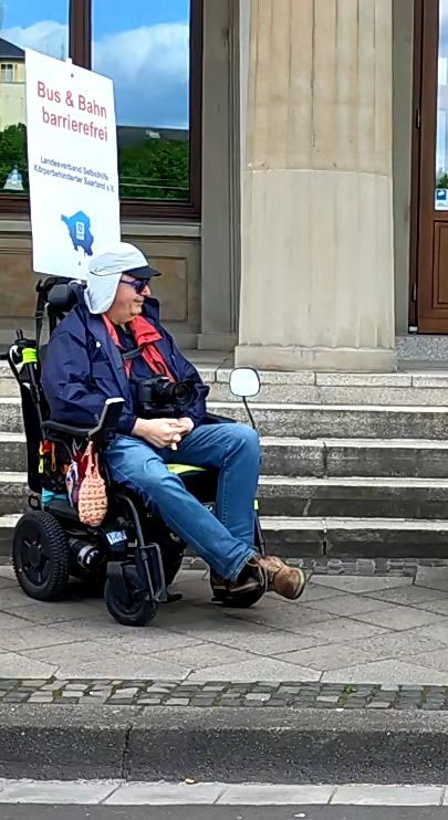 Bernd Kittendorf in Saarbrücken, Foto: Claudia Kittendorf-Wolf, 2025
